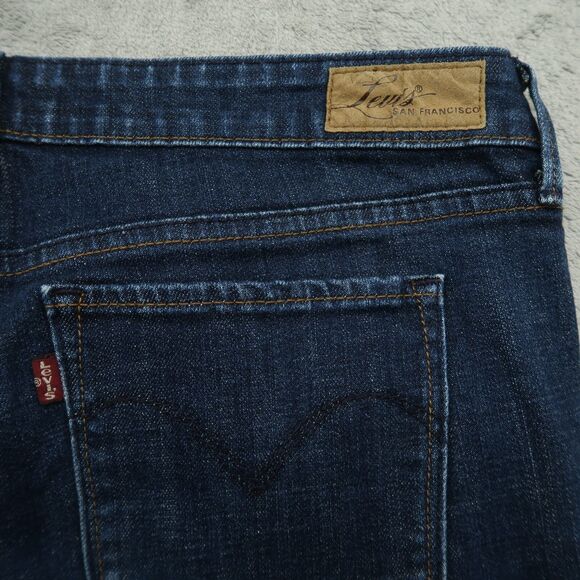 Levi's Jeans Women's 12L Blue Mid-Rise Slight Curve Classic Bootcut 32.5" Inseam - Picture 12 of 16